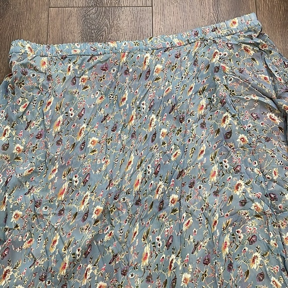 Boho Reversible Maxi Floral Skirt Size 3X - Picture 4 of 12